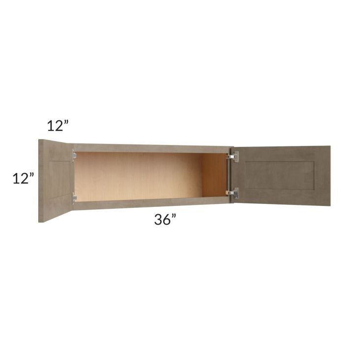 Cobblestone Grey 36x12 Wall Cabinet