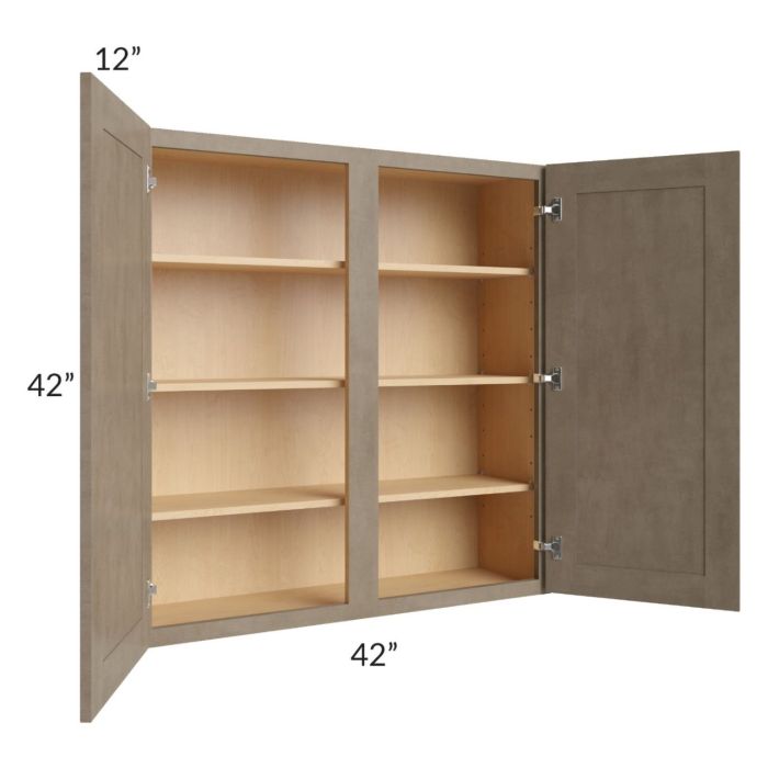 Cobblestone Grey 42x42 Wall Cabinet