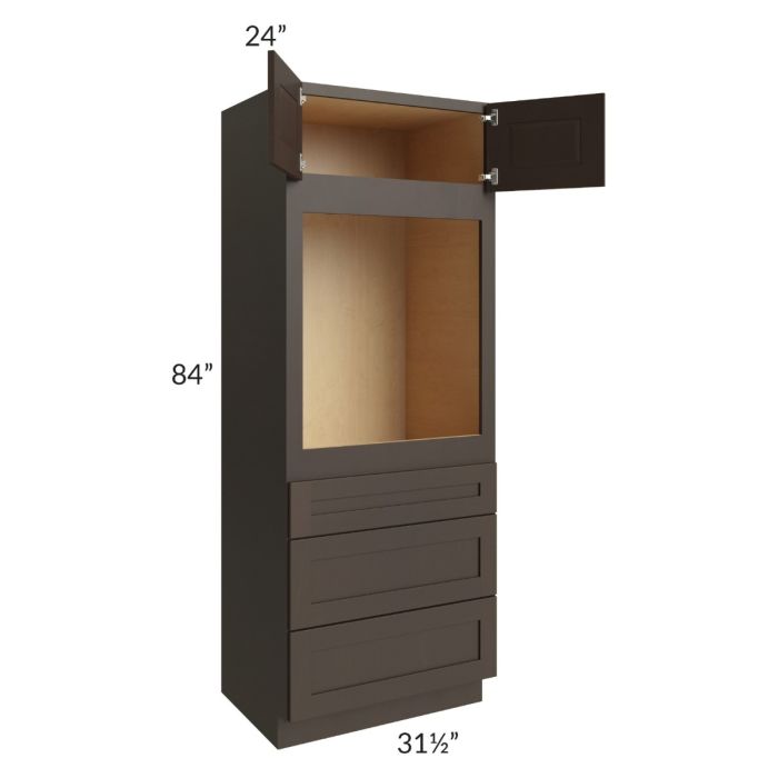 Southport Espresso Shaker 31.5x84 Oven Cabinet