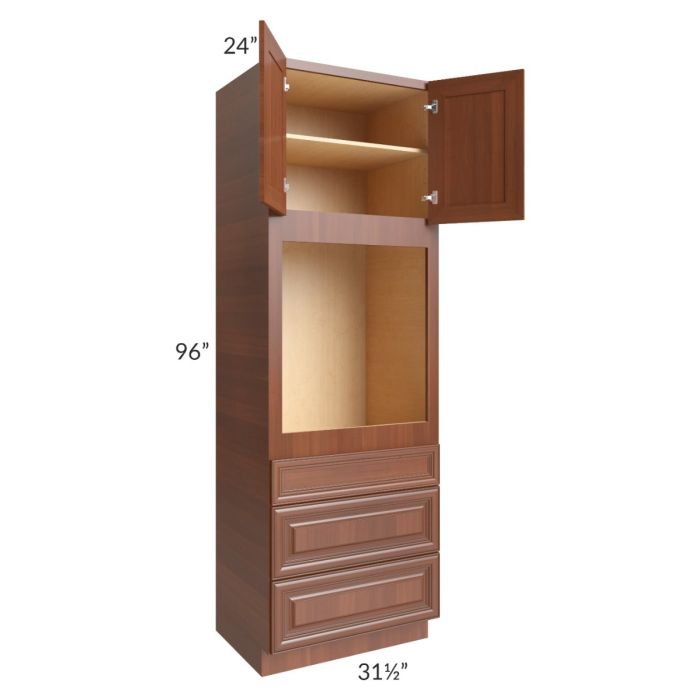 Phoenix Caramel Glaze 31.5x96 Oven Cabinet