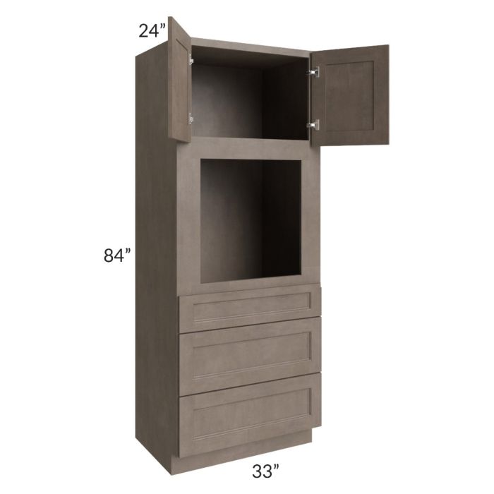 Providence Natural Grey 33x84 Oven Cabinet