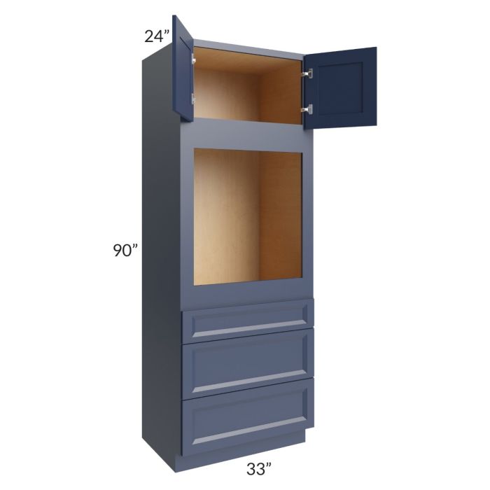 Bayville Blue 33x90 Universal Oven Cabinet