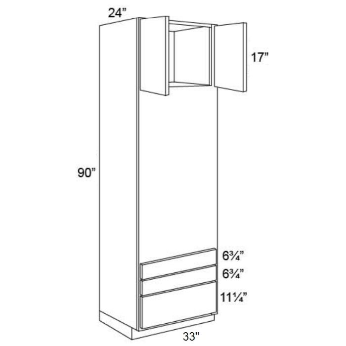 33x90 Oven Cabinet