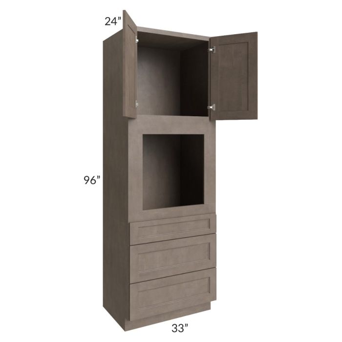Providence Natural Grey 33x96 Oven Cabinet