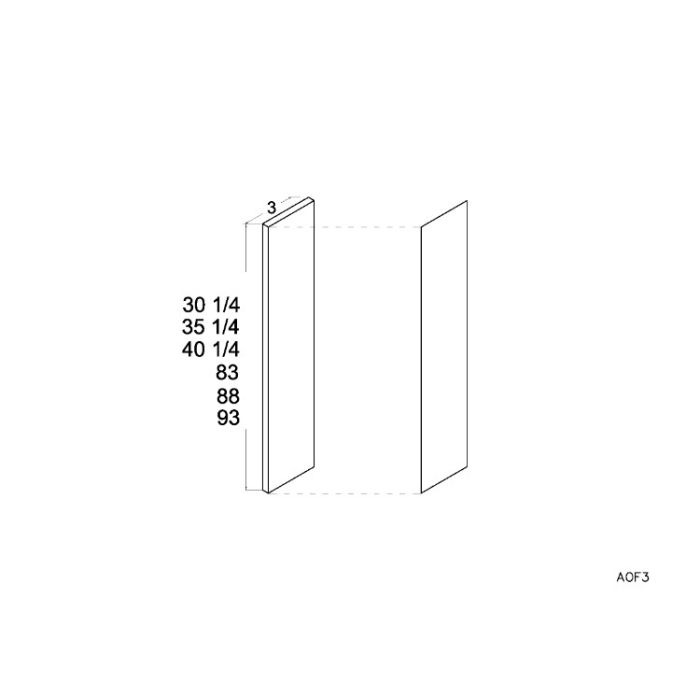 Euro Cafe 2-7/8 x 88 Overlay Filler