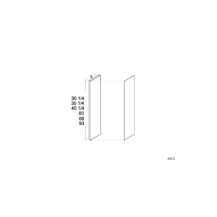 Harbor Navy 2-7/8 x 22-1/2 Overlay Filler