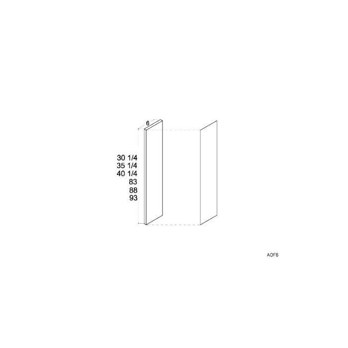 Harbor Navy 5-7/8 x 30-1/4 Overlay Filler