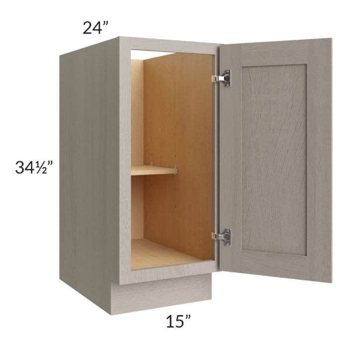 Catalina Mist 15" Full Height Door Base Cabinet
