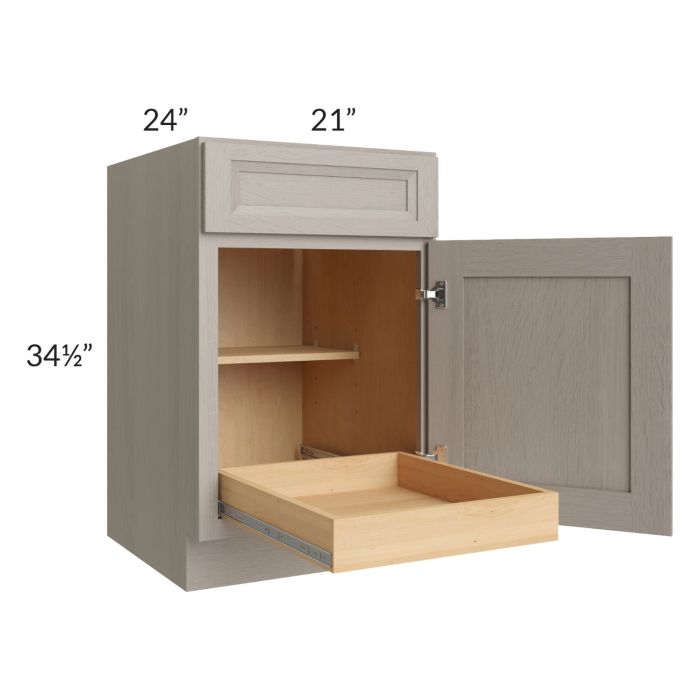 Catalina Mist 21" Base Cabinet with 1 Rollout Tray