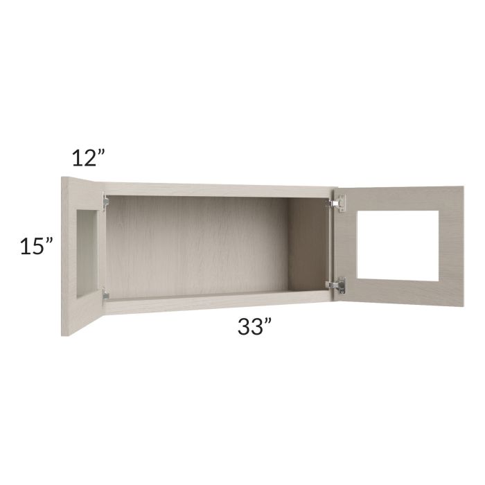 Catalina Mist 33x15 Decorative Wall Cabinet