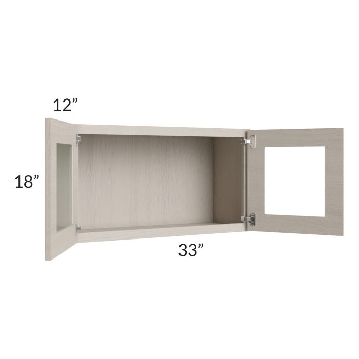 Catalina Mist 33x18 Decorative Wall Cabinet