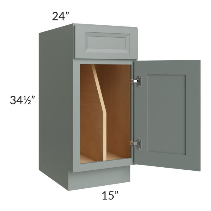 Catalina Meadow Green 15" Tray Divider Base Cabinet