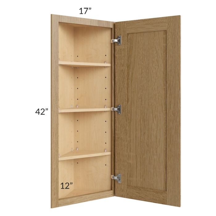 Catalina Toffee 12x42 Angle Wall Cabinet