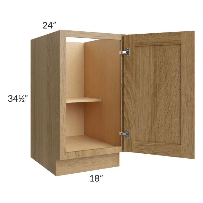 Catalina Toffee 18" Full Height Door Base Cabinet