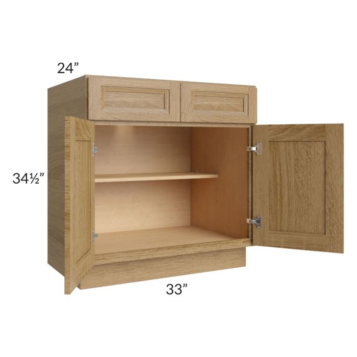 Catalina Toffee 33" Base Cabinet