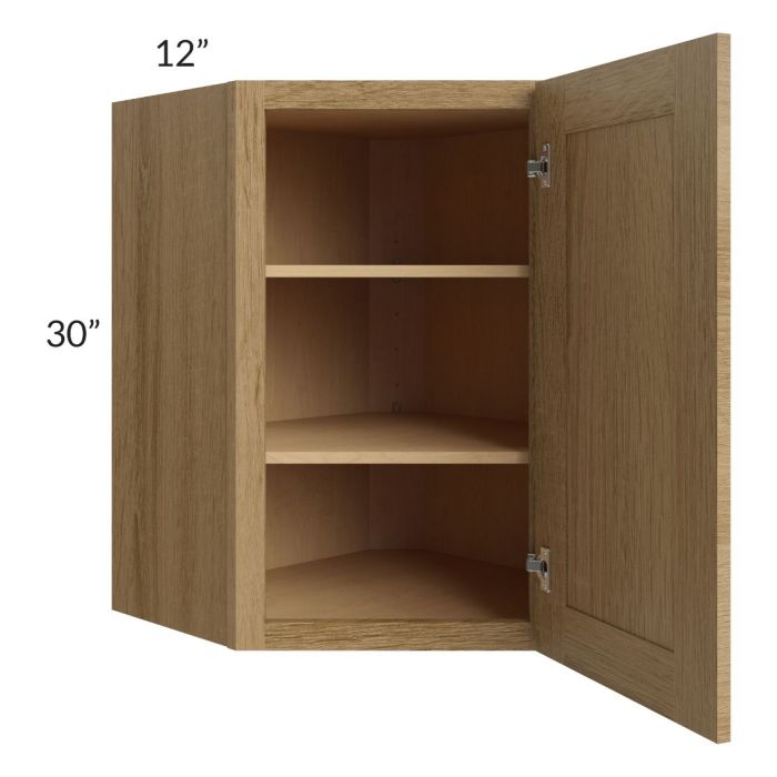 Catalina Toffee 24x30 Wall Diagonal Corner Cabinet