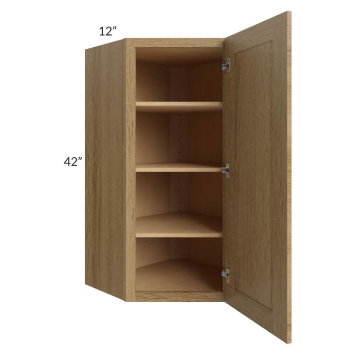 Catalina Toffee 24x42 Wall Diagonal Corner Cabinet