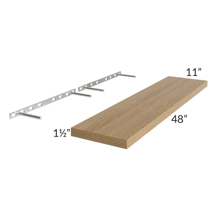 Catalina Toffee 48" Floating Shelf