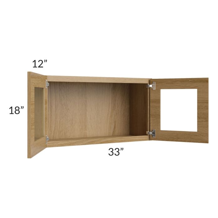 Catalina Toffee 33x18 Decorative Wall Cabinet