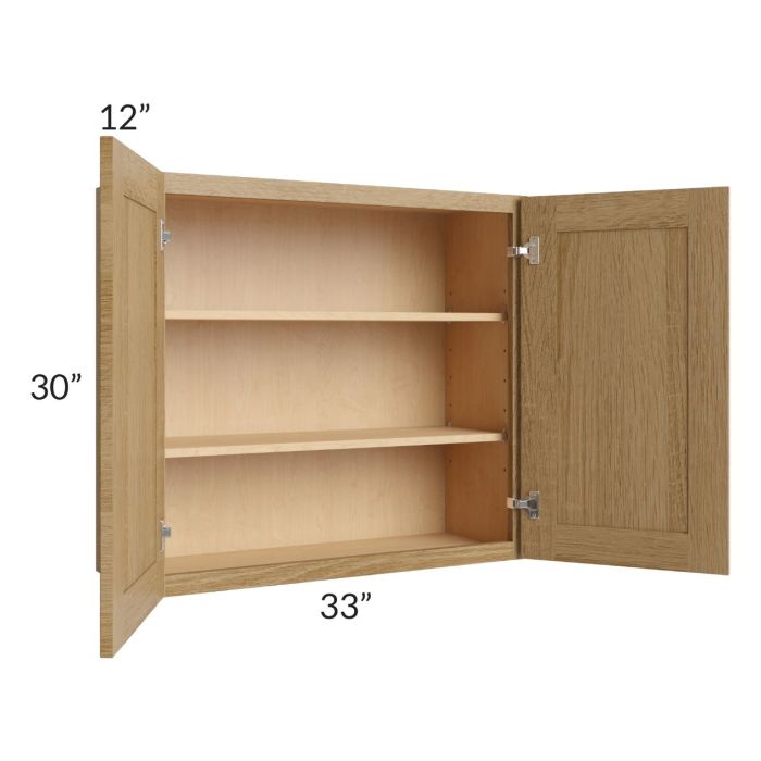 Catalina Toffee 33x30 Wall Cabinet