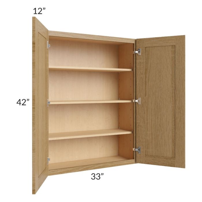 Catalina Toffee 33x42 Wall Cabinet