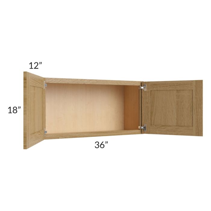 Catalina Toffee 36x18 Wall Cabinet