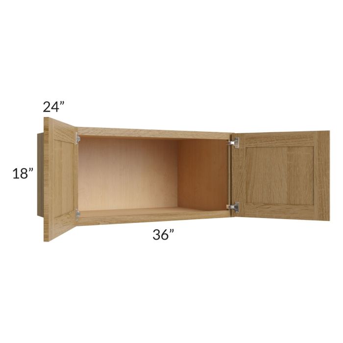 Catalina Toffee 36x18x24 Wall Cabinet