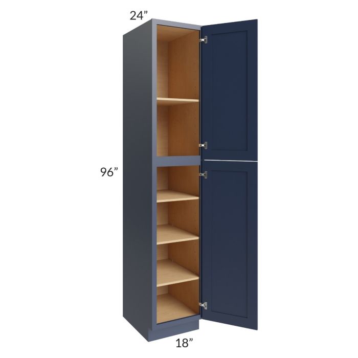 Bayville Blue 18x96 Wall Pantry Cabinet