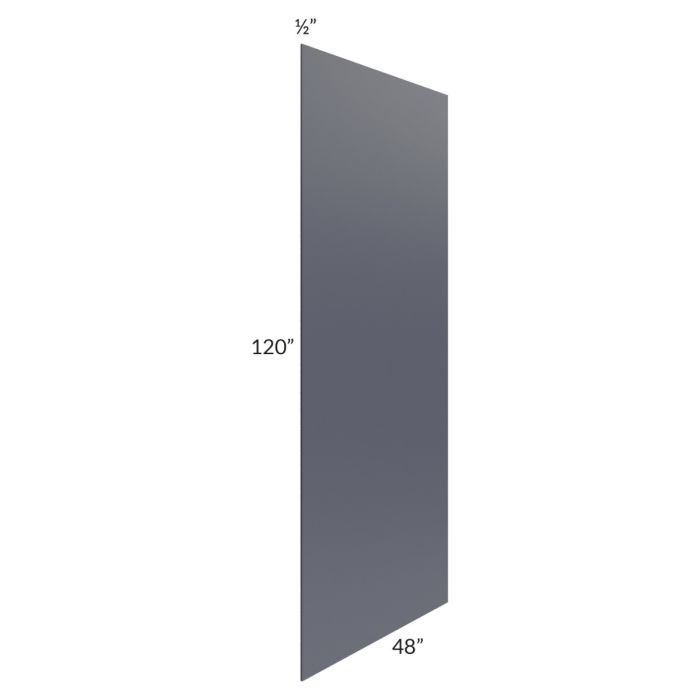 Midtown Indigo Shaker 48 x 120 Back Panel (1/2" Thick)