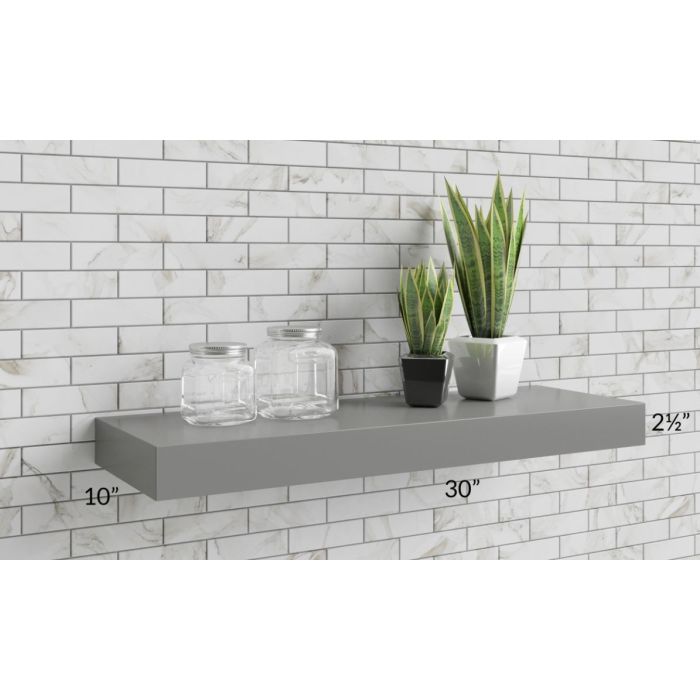 Shale Grey Shaker 30" Floating Shelf