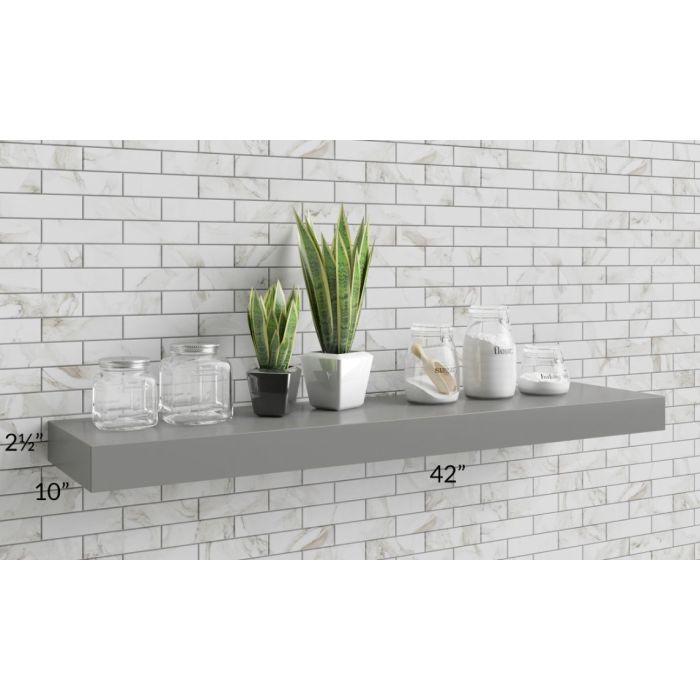 Shale Grey Shaker 42" Floating Shelf