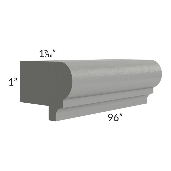 Shale Grey Shaker 8' Light Rail Molding