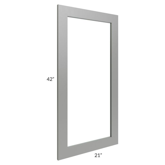 Shale Grey Shaker 21x42 Glass Door