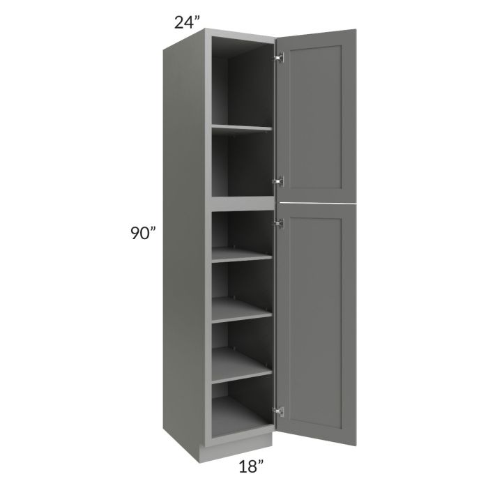 Shale Grey Shaker 18x90 Utility Cabinet