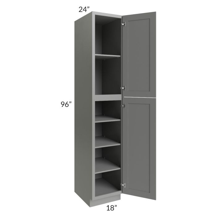 Shale Grey Shaker 18x96 Utility Cabinet