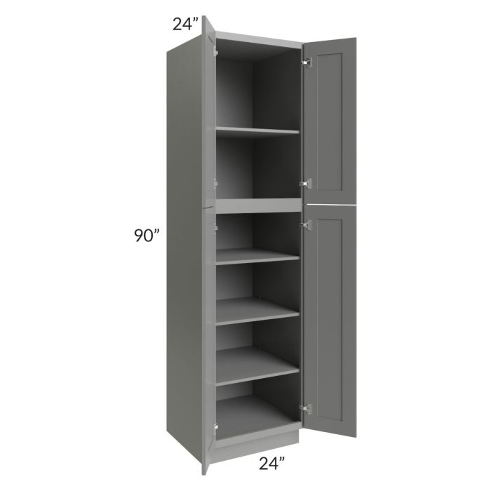 Shale Grey Shaker 24x90 Utility Cabinet