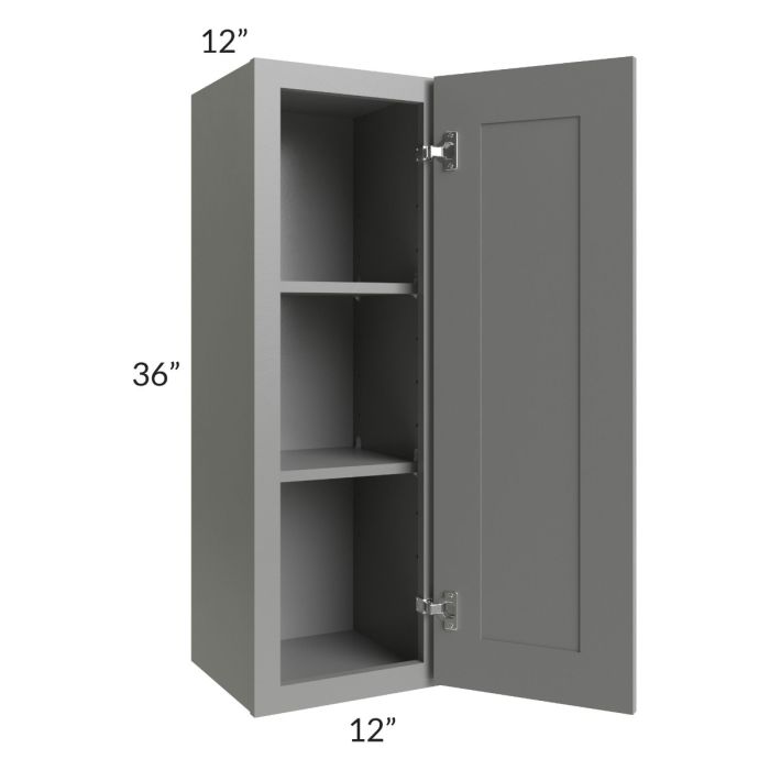 Shale Grey Shaker 12x36 Wall Cabinet