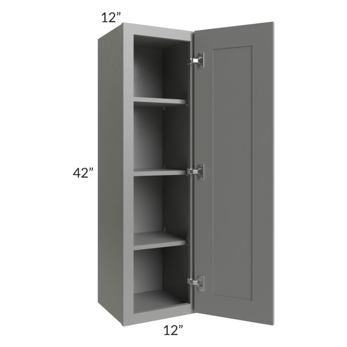Shale Grey Shaker 12x42 Wall Cabinet