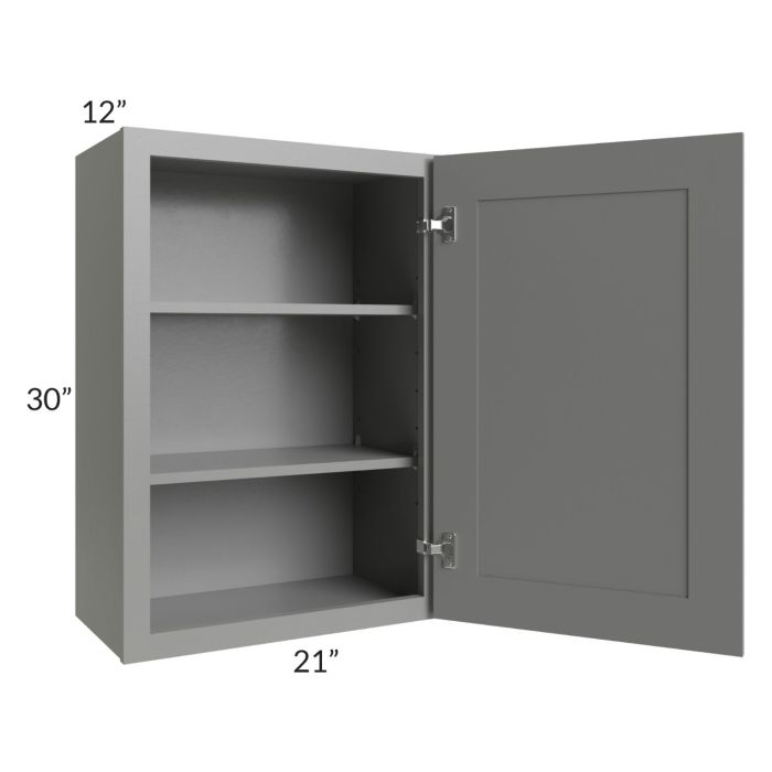 Shale Grey Shaker 21 x30 Wall Cabinet