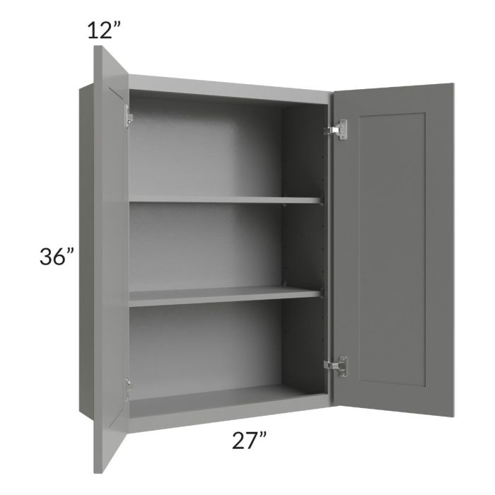 Shale Grey Shaker 27x36 Wall Cabinet