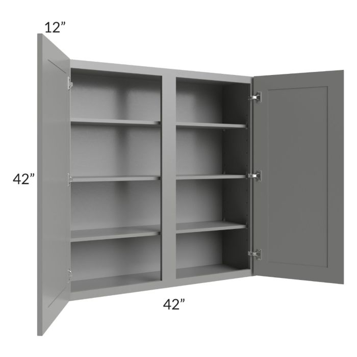 Shale Grey Shaker 42x42 Wall Cabinet