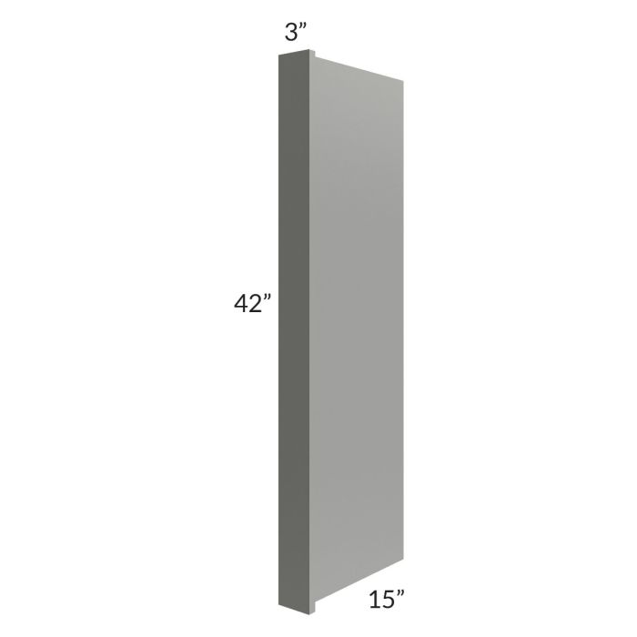 Shale Grey Shaker 15x42 Wall End Panel