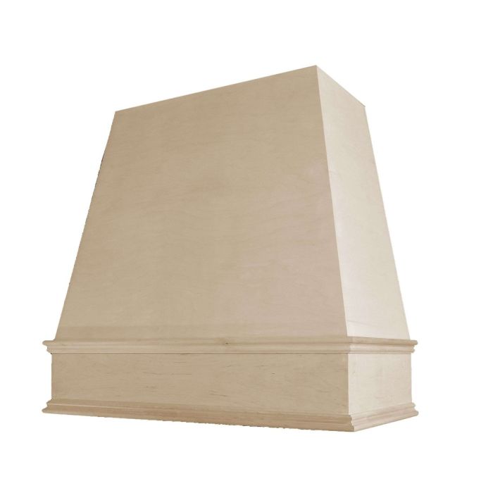 Unfinished Raleigh Smooth Tapered Hood with Classic Molding
