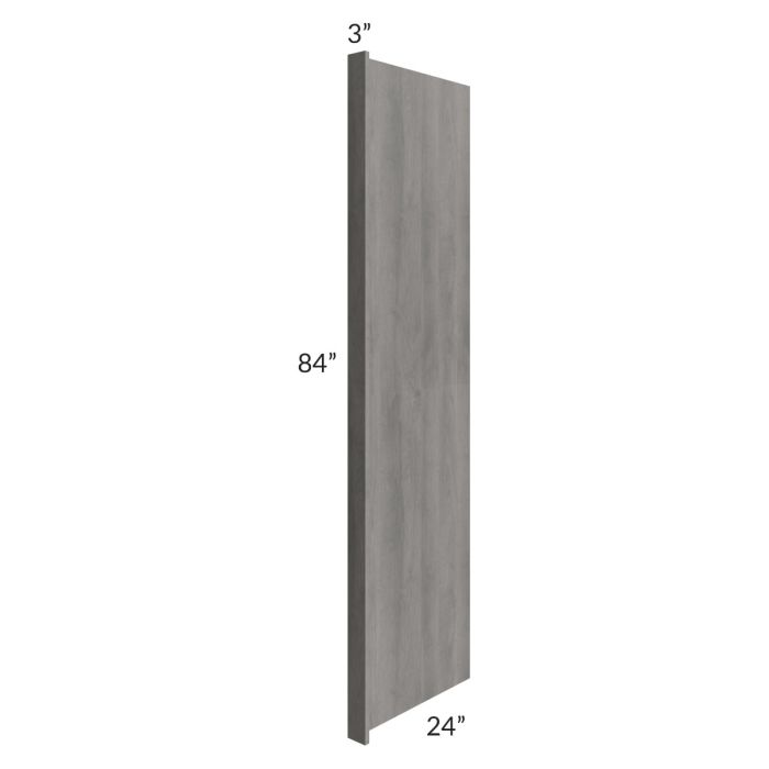 Providence Slate Grey 24x84 Refrigerator End Panel with a 3" Return