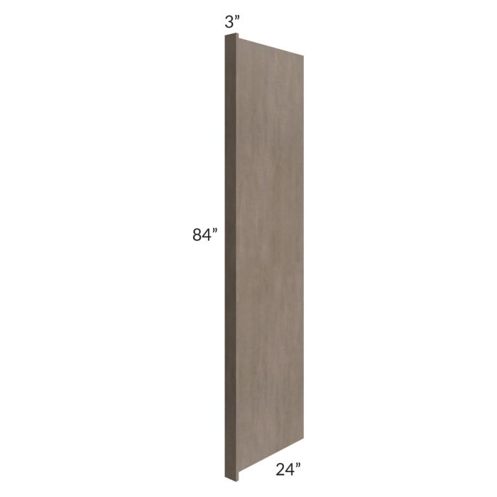 Providence Natural Grey 24x84 Refrigerator End Panel with a 3" Return