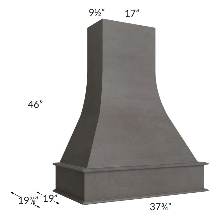 Midtown Dark Grey Shaker 36" Artisan Hood