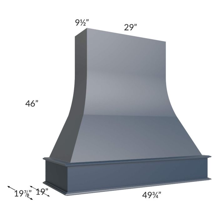 Midtown Blue Shaker 48" Artisan Hood