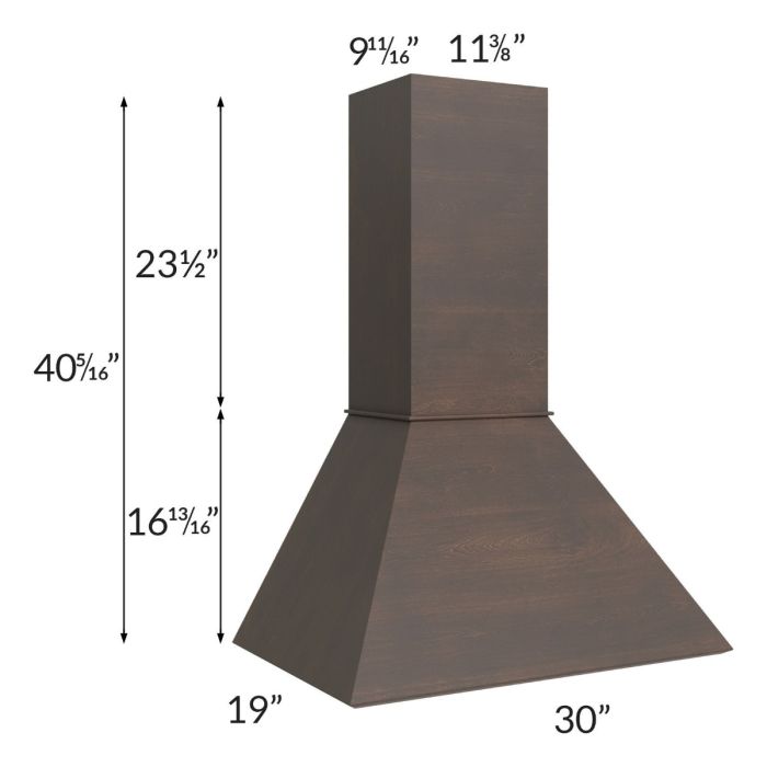 Vienna Kona Brown 30" Euro Hood