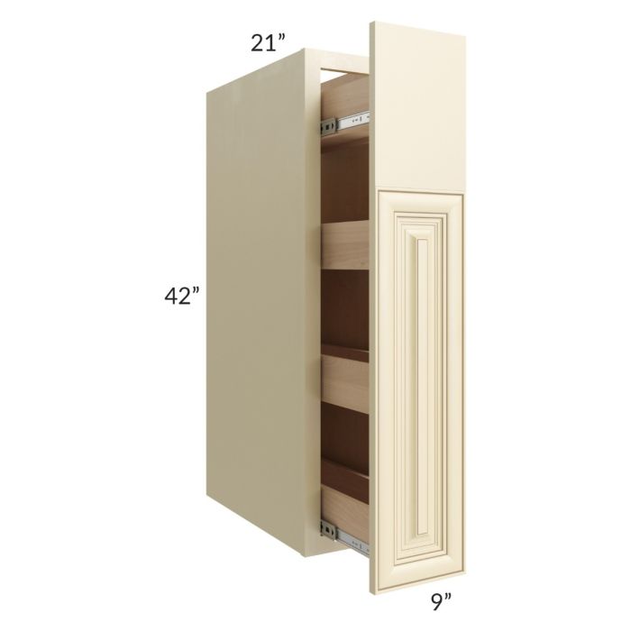 Phoenix Cream Glaze Hearth Cabinet Pull Out