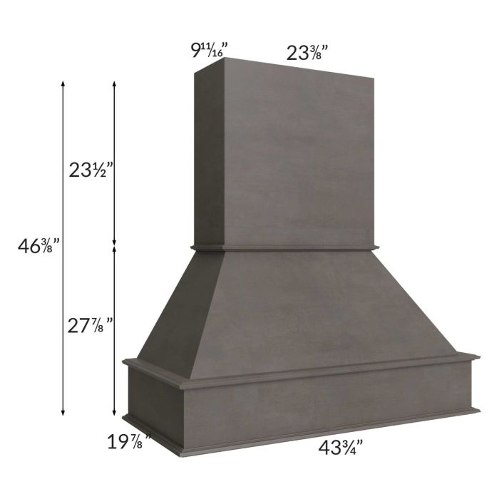 Midtown Dark Grey Shaker 42" Signature Hood